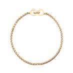 Christian Dior CD Logo бренд off Christian Dior GP( Gold металлизированный ) браслет б/у женский 