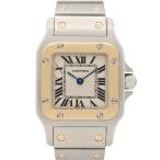 カルティエ サントス ガルベ SM ブランドオフ CARTIER K18（イエローゴールド） 腕時計 K18/SS 中古 レディース