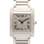 カルティエ タンクフランセーズ SM ブランドオフ CARTIER ステンレススチール 腕時計 SS 中古 レディース