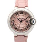 カルティエ バロンブルー ブランドオフ CARTIER ステンレススチール 腕時計 SS/社外クロコ革 中古 レディース