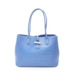 ロンシャン ROSEAU ロゾ トートバッグ ブランドオフ Longchamp レザー ハンドバッグ 型押しクロコ 中古 レディース