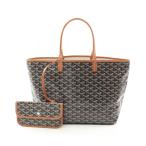 ショッピングゴヤール ゴヤール サンルイPM ブランドオフ GOYARD PVCコーティングキャンバス トートバッグ コーティングキャンバス/レザー 中古 レディース