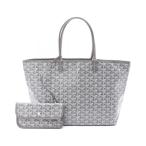 ショッピングゴヤール ゴヤール サンルイPM ブランドオフ GOYARD PVCコーティングキャンバス トートバッグ コーティングキャンバス/.レザー 中古 レディース