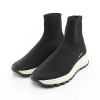 プラダ ソックススニーカー ハイカットスニーカー ロゴ ブランドオフ PRADA ファブリック スニーカー 中古 レディース