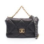 シャネル 19 ディズヌフ マトラッセ ブランドオフ CHANEL レザー ショルダーバッグ ラムスキン 中古 レディース