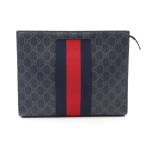  Gucci GGs шкив m webbing линия бренд off GUCCI PVC покрытие парусина ручная сумочка клатч покрытие kya