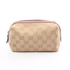 グッチ GGキャンバス ブランドオフ GUCCI キャンバス ポーチ 中古 レディース
