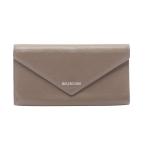 ショッピングバレンシアガ バレンシアガ ペーパー ブランドオフ BALENCIAGA レザー 二つ折り長財布 カーフ 中古 レディース