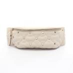  Valentino *galava-ni блокировка заклепки бренд off Valentino Garavani кожа сумка-пояс кожа б/у мужской женский 