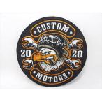 【ワッペン/patch】CUSTOM MOTORS アメリカンイーグル アイロンワッペン ワッペン アイロンパッチ 企業 logo ロゴ アメ雑