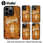 Thalia AAA (Curly) Hawaiian Koa / Gibson PEARL Diamond Logo / iPhoneケース 【Gibson社オフィシャルライセンス】タリア ギブソン