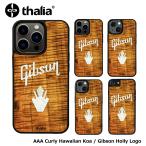 Thalia AAA (Curly) Hawaiian Koa / Gibson PEARL Holly Logo / iPhoneケース 【Gibson社オフィシャルライセンス】タリア ギブソン