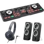 Numark DJ2GO2 Touch + ヘッドホンATH-S100 + スピーカーZ200n セット DJコントローラー  (Serato対応)