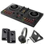 《購入特典:スマホスタンドプレゼント》PIONEER DJコントローラー DDJ-200 + ヘッドホンATH-S100 + スピーカーZ200n セット