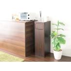 木製プッシュ式ダストボックスブラウ...