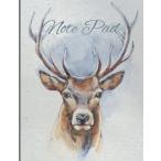 Stag Deer Blank Lined Notepad: Grand Majestic Stag Deer 120