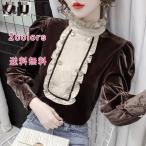  блуза рубашка внутренний нижняя рубашка cut and sewn костюм tops женский gya The - толстый длинный рукав .. воротник retro тонкий черный чай цвет осень-зима 