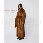 毛皮コート 上品 ファーコート 高品質 ジャケット レディース ウエストマーク ミンク フェイクファー ゴージャス 冬アウター 暖かい コート オオカミ色