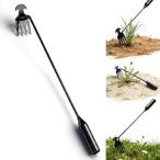 草抜き根こそぎ除草アーティファクト根こそぎ除草ツール草取り 小型除草プーラー菜園鍬 ステンレス製 草削鍬 手動草抜き コンパクト ガーデン 熊手