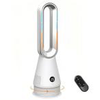 セラミックヒーター【2025革新冷暖兼用・1台6役・羽根なし扇風機・ECO恒温モード】電気ファンヒーター 3段階温風&10段階冷風 上下左右首振