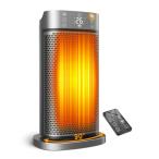 セラミックファンヒーター 【2025冬新登場・1秒速暖・AI自動制御・省エネ】 セラミックファンヒーター 大風量 1200W 首振り 電気ストー