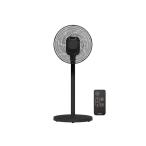 【ネット限定】コイズミ 扇風機 DCモーター リモコン付き 風量8段階 首振り オン/オフタイマー付き ブラック KLF-30