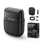 ひげそり 電動シェーバー 小型 シェーバー メンズ 2025新型 電気シェーバー 深ぞり 3枚刃 往復式 IPX7防水 乾湿両用 低騒音 長持ち