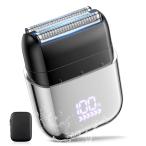 Wipuku シェーバー 小型 メンズ 往復式3枚刃 電気シェーバー 深ぞり 乾湿両用 髭剃り IPX7防水 電動 シェーバー 90日間連続使用