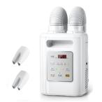 ショッピング布団乾燥機 布団乾燥機 ダニ退治 【布団2組・靴2組対応】 ふとん乾燥機 温風機能 4段階温度調整 ハイパワー ツインノズル 速乾 速暖 タイマー付き 衣類