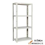 TRUSCO プラ棚 高さ1800−4段タイプ コーナーキャップ4個付 ネオグレー TPT-6344CA