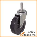 TRUSCO ねじ込み導電性ゴムキャスター ステンレス金具 自在 Φ100 TYSST-100RHE