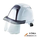 トーヨーセフティー TOYOヘルメットシールドレンズ付き（白） NO.391F-S-C-W NO.391FSCW
