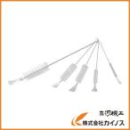 TRUSCO 理化学ブラシ 注射器用 ナイロン毛 ステンレス柄10cc用 TBS-S10N