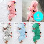 送料無料　かわいい 恐竜　ロンパース ベビー服 赤ちゃん服 幼児 子供服 男の子 フード付き 長袖 bb00001