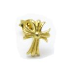 Yahoo! Yahoo!ショッピング(ヤフー ショッピング)ピアス クロス 十字架 ゴールドコート シルバー製 スタッド型シルバーピアス ae-1404