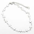 アンクレット ステンレス スター 星 チェーン シンプル 足用 シルバーカラー  CEB10005