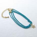 Yahoo! Yahoo!ショッピング(ヤフー ショッピング)スター（星）チャーム付き ３連カラフルチェーン アンクレット ka17014-17-18-20