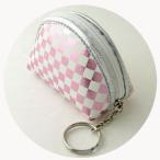 ミニポーチ キーホルダー 小物入れ 小銭入れ アクセケース チェック柄(格子柄) kk19030-32