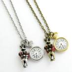 Yahoo! Yahoo!ショッピング(ヤフー ショッピング)ネックレス ペンダント トランプうさぎと時計 不思議の国のアリス KN32031