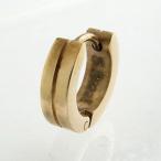 Yahoo! Yahoo!ショッピング(ヤフー ショッピング)ピアス ステンレス ピンクゴールドカラー センターライン ステンレス製フープピアス KP24102