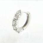 Yahoo! Yahoo!ショッピング(ヤフー ショッピング)ピアス キュービックジルコニア フープ シルバーピアス 片耳 KP33031