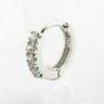 Yahoo! Yahoo!ショッピング(ヤフー ショッピング)ピアス キュービックジルコニア フープ シルバーピアス 片耳 KP33032