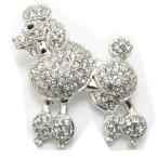 ブローチ犬いぬワンコプードルスタン...