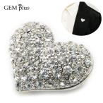 ブローチ ハート メンズ レディース ラペルピン ラインストーン 小さい かわいい 結婚式 KSJ59023