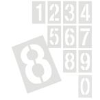 GOUMIGXIN 駐車場 番号 22*31cm マーキング ライン ナンバー ステンシル 白線引き 繰り返し使用 数字 シート スプレー 吹き