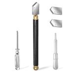 SeonFook 5個セット 潤滑剤タイプ ガラスカッター スーツ 金属合金 ガラス深加工 ミラータイルカット ガラスカッターヘッド 6-12m