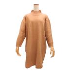  вязаный One-piece женский свитер с высоким воротником orange Brown 