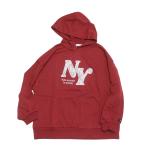 セール 「50%OFF」 パーカー "アルジー" レースロゴBIGフーディ レッド(RR)