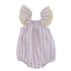  baby одежда * нижнее белье " Ocean &amp; ground " La stella/la Stella / оборка плечо ba Rune long Pas лаванда (LV)