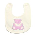  baby смешанные товары * bib " X-girl stage z" Bear принт нагрудник слоновая кость (05)